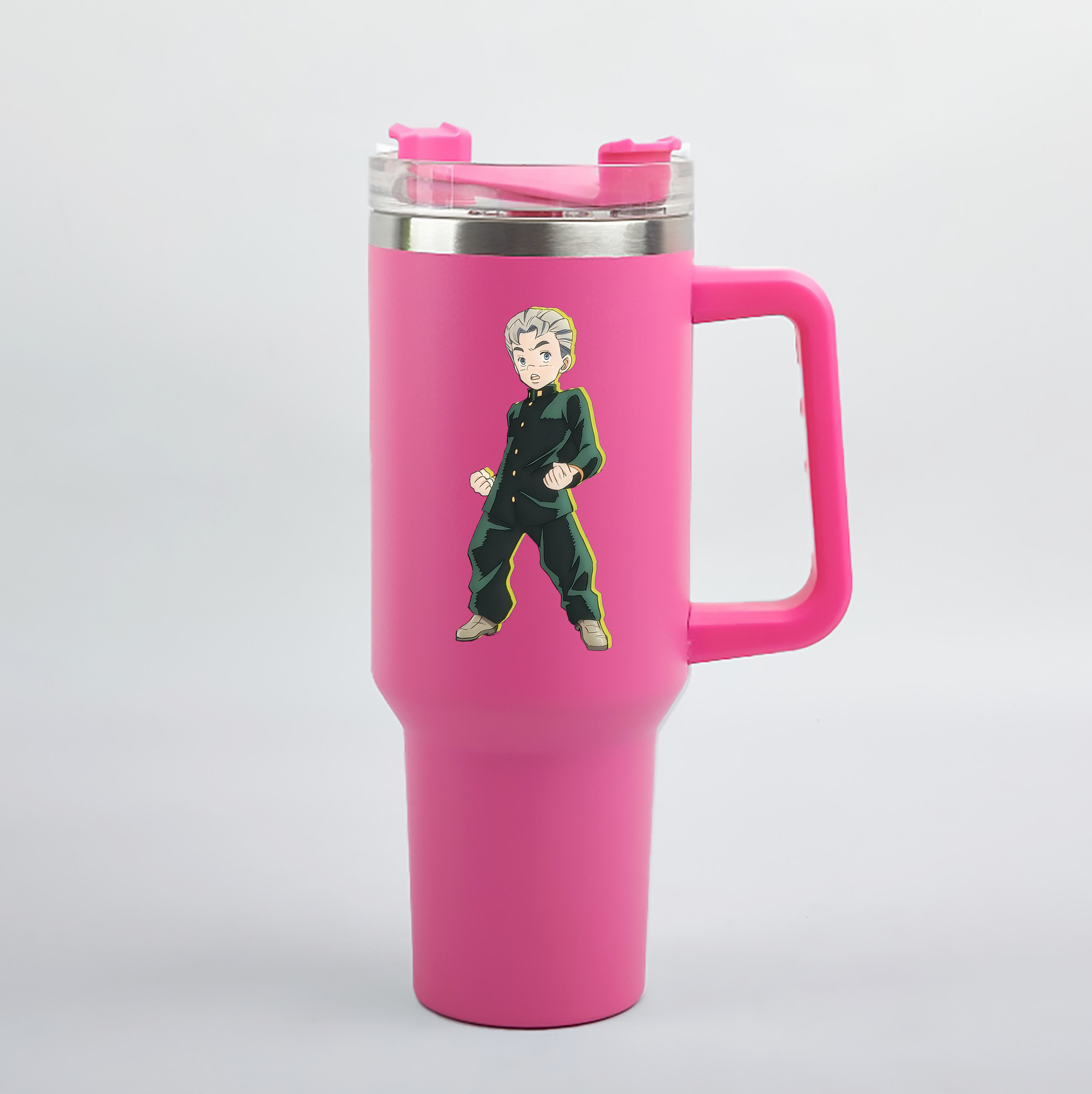 （画像用） ジョジョの奇妙な冒険 広瀨康一 JoJo's Bizarre Adventure Hirose Koichi 1200mL車用タンブラー（カラープリント）